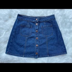 Women’s Brandy Melville A-Line Denim Skirt Size 27